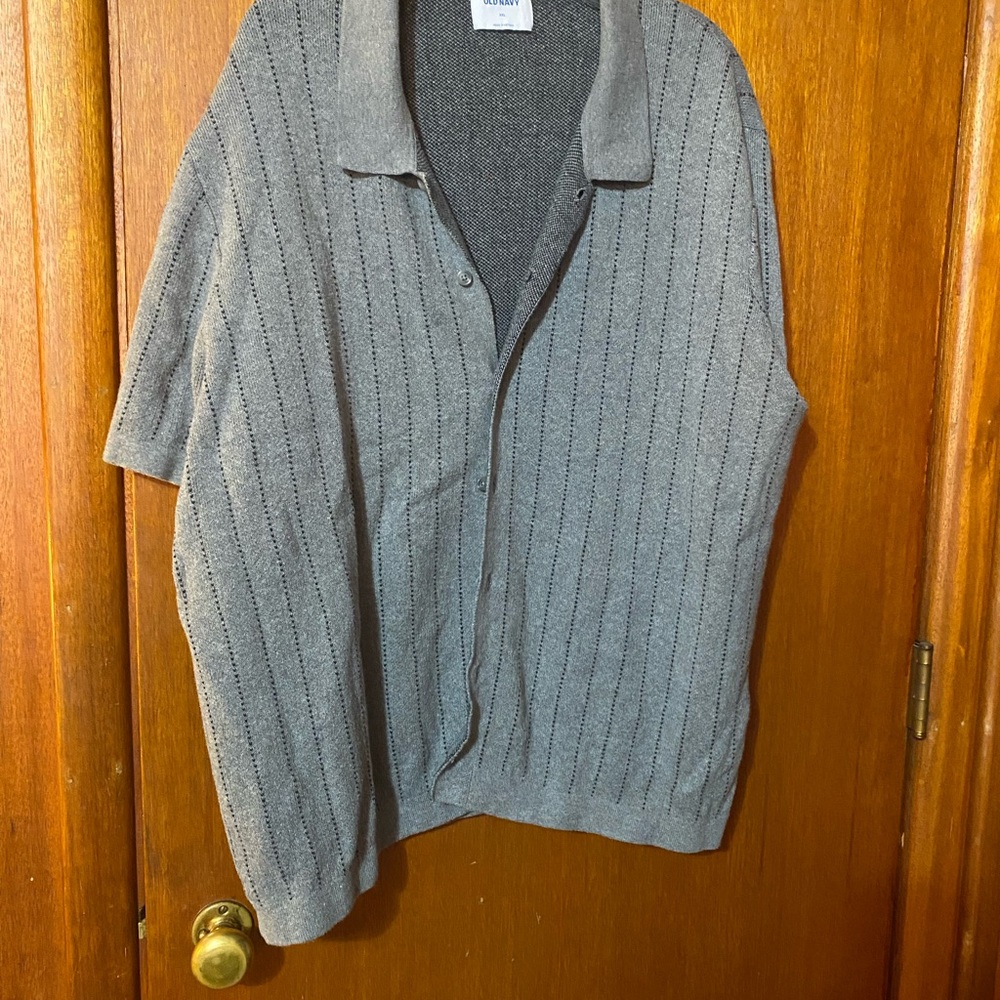 Old‎ Navy Charcoal Button-Up Sweater
